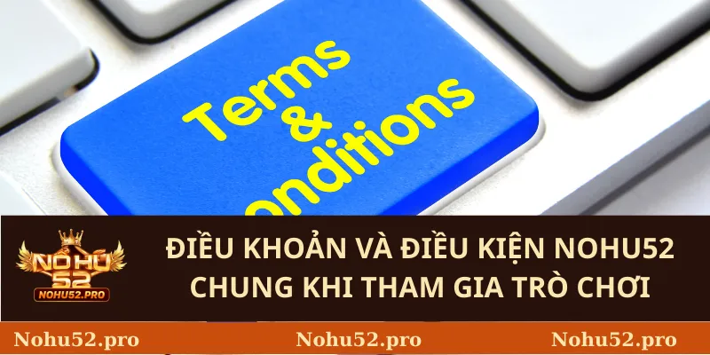 Điều khoản và điều kiện Nohu52 Chung Khi Tham Gia Trò Chơi