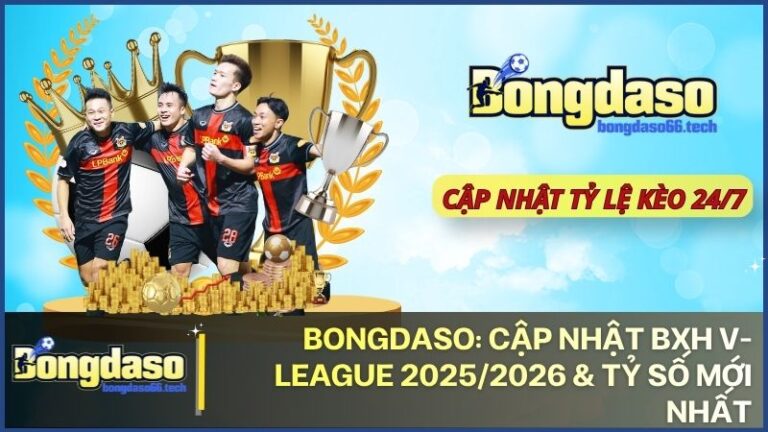 bongdaso bxh v league moi nhat