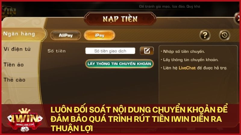 Chụp lại biên lai giao dịch để được hỗ trợ nhanh nhất nếu có sai sót về nội dung